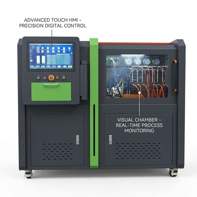 CRB-D1500 Banco de ensaio de bomba Common Rail com ventilador de arrefecimento pesado 50.000 horas de funcionamento e controle PLC simplificado