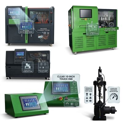 Banco de ensaio de bomba de diesel universal CRP-Multi 4-em-1 com 15 kW VFD e 2500 bar de pressão
