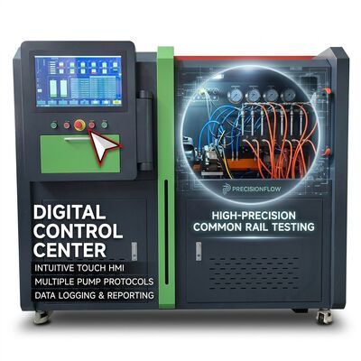 Bancada de Teste de Bomba Common Rail Dupla CRP-Duo Plus com Motor de 11Kw e 2500 Bar de Pressão e Impressora de Relatórios Automatizada